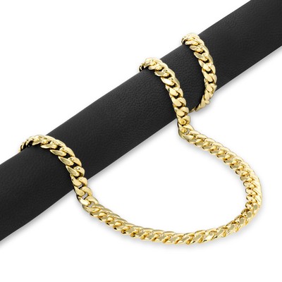 Pre-owned Nuragold 14k Yellow Gold 6.5mm Miami Cuban Link Chain Bracelet Box Clasp Mens Womens 7.5"