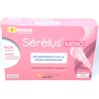 SERELYS MENO 30 GELULES - 05/2027 - PURECYTONIN - Désagréments de la ménopause