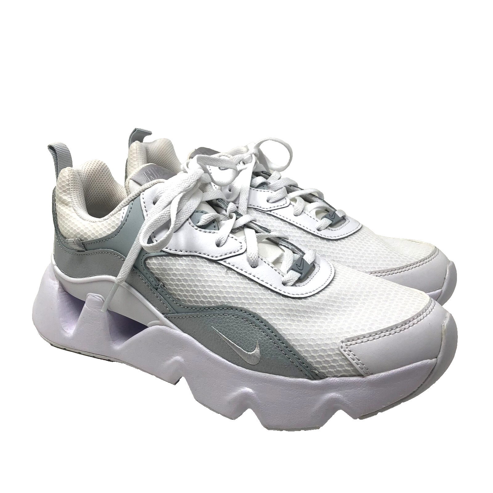 【23.5】WMNS NIKE RYZ 365 II Nike Ryz 365 2 Sneaker White Metallic Platinum Womens 9.5