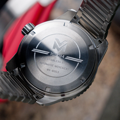 RGMT RGMT ALL BRITE AUTOMATIC STAINLESS STEEL WRISTWATCH RG-8053-55