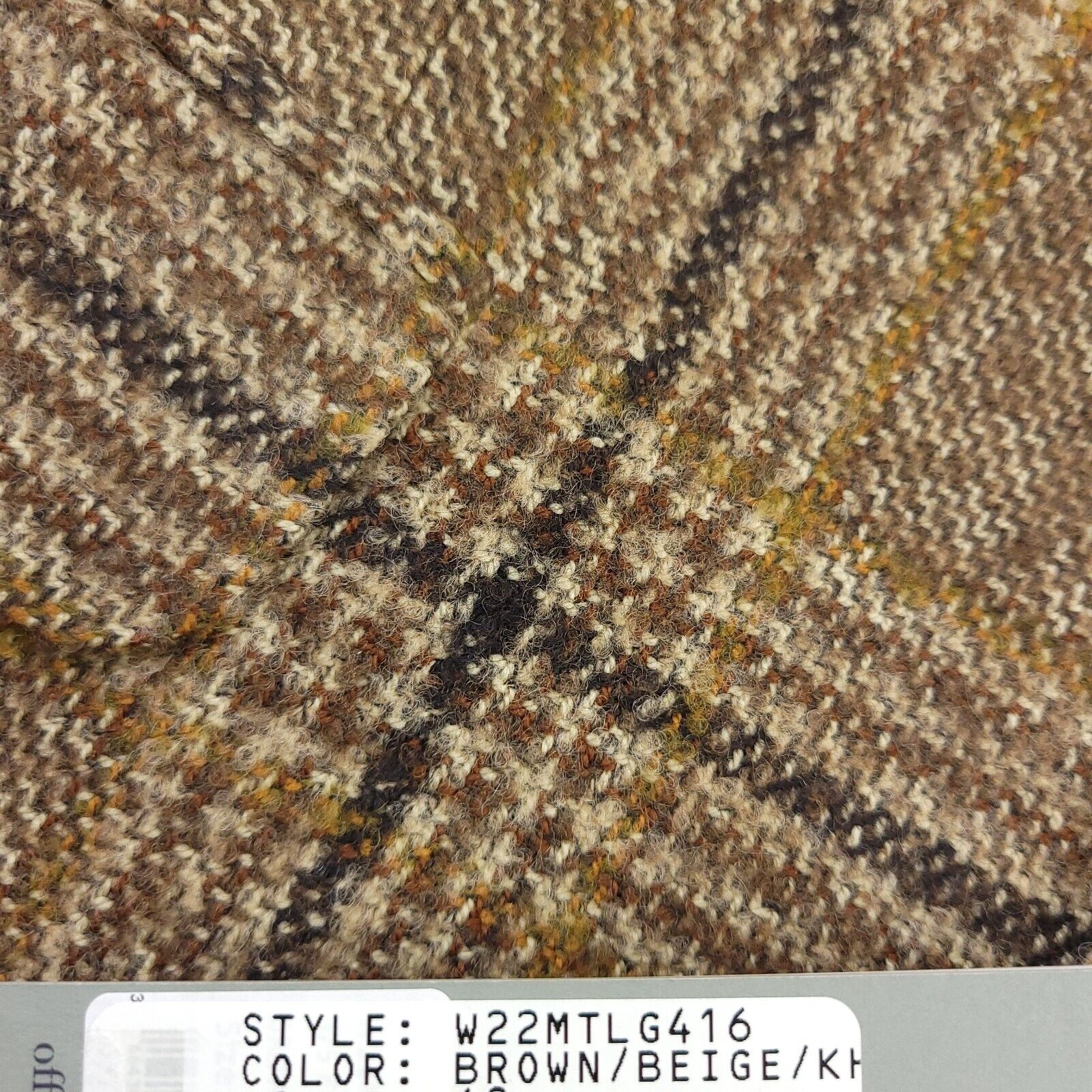 Pre-owned Officine Generale $750  Wool Blend Plaid Blazer Sport Coat Mens Size 38 (eu 48) In Beige