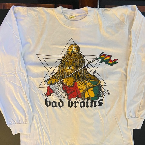 一番の Vintage Punk Tour Euro 1993 large L/S Tee Brains Bad 90s ミュージシャン