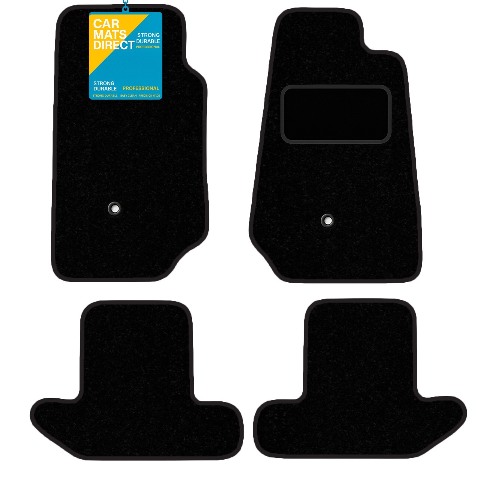 Fits CHRYSLER JEEP WRANGLER 2 DOOR 2007-2018 Fully Tailored Carpet Floor Mat Set