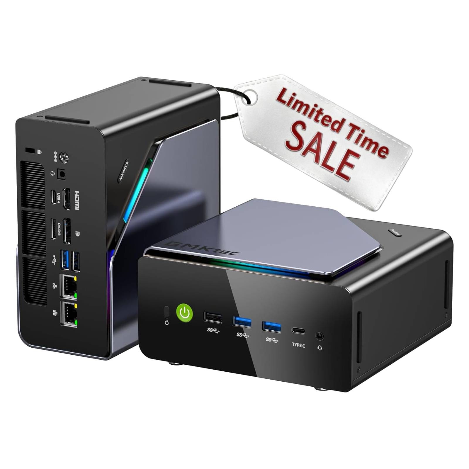ミニPC GMKtec Mini PC AMD Ryzen 7 GMKtec Gaming Mini PC Ryzen 7 H 255 Up to 4.9GHz 32GB DDR5 512GB