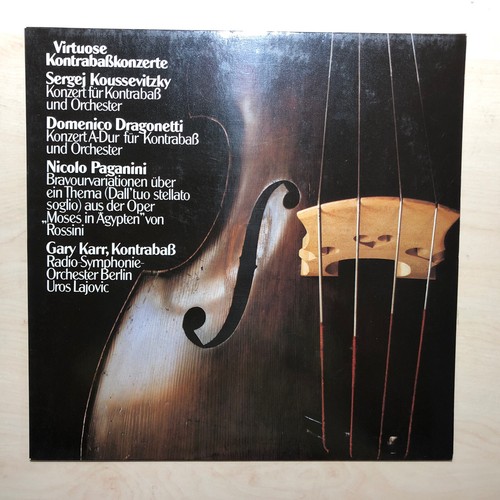 レコードGary Karr Virtuose Kontrabaskonzerte RARE LP 1ED GARY KARR VIRTUOSO DOUBLE BASS CONCERTOS MINT