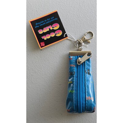 Vintage Cool Clips Megan Name Keychain Personalized Key Ring Pouch