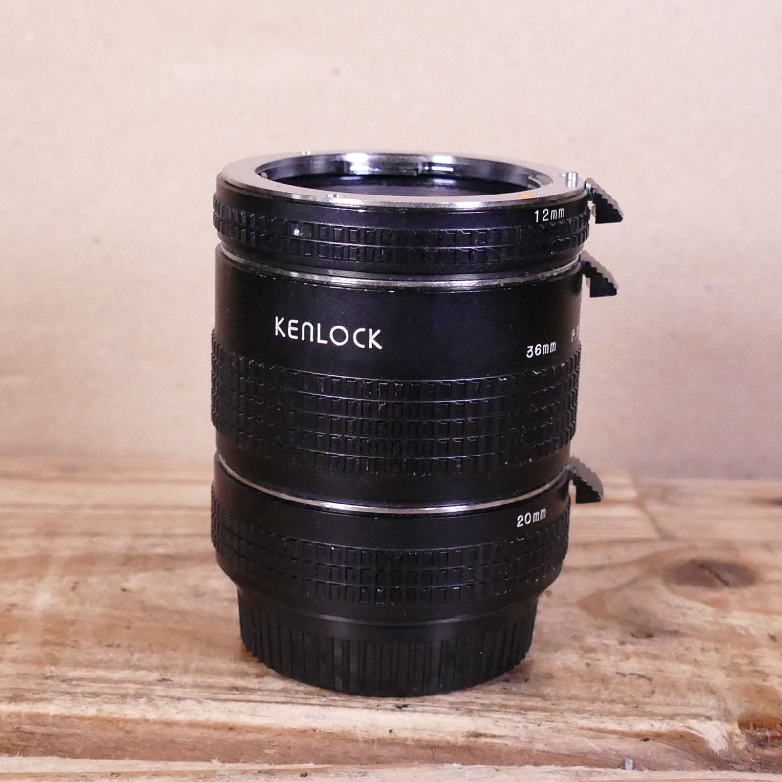 Kenlock Extension Tube Set for Pentax - 12mm, 20mm and 36mm Kenlock Extension Tube Set for Pentax - 12mm, 20mm and 36mm