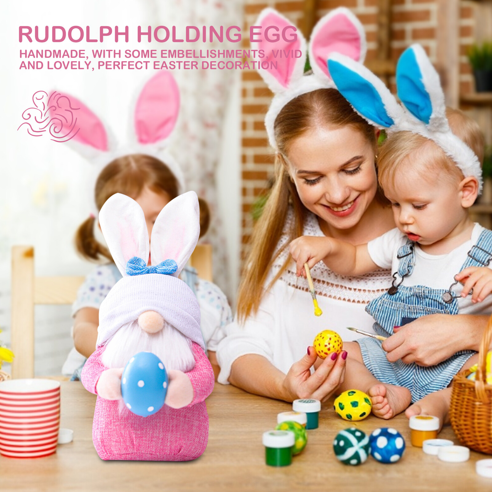 SANGSHI Ostern Deko Wichte,Easter Day GNOME Zwergpuppe, Schlafzimmer Wohnzi Neu