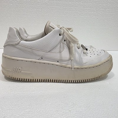Nike Air Force 1 AF1 Sage Low White Platform Sneakers Women’s 6.5