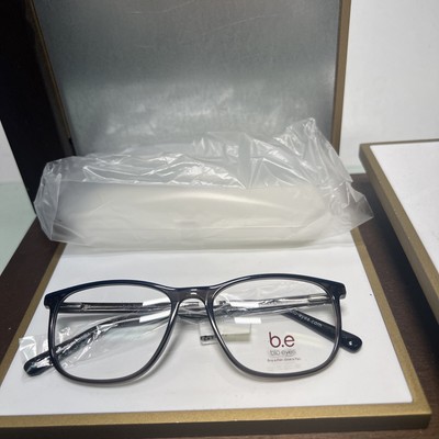1 Unit New B.E Bio Eyes Brown Purple Tortoise Eyeglass Frame 55-17-148
