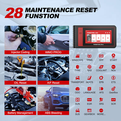 Thinktool mini OBD2 Scanner Full System Diagnostic Tool Coding Bidirectional US