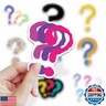 Question Mark Stickers Funny Stickers for Kids Teens Adults, Asverbet Cute Vinyl Waterproof Stickers for Water Bottles Laptop Luggage Scrapbook Stickers for Journaling(60PCS)