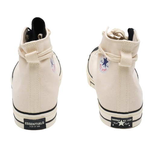 Pre-owned Converse M 16 W 18 Natural Black  Chuck 70 Hi X Essential Fear Of God 167955c In Natural/ivory/black