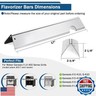 Criditpid 66033 Flavorizer Bars for Weber Genesis II E-410 S-410 E-415 E-435 S-435, Genesis II LX E-440, Genesis II/LX 400 Series, 17