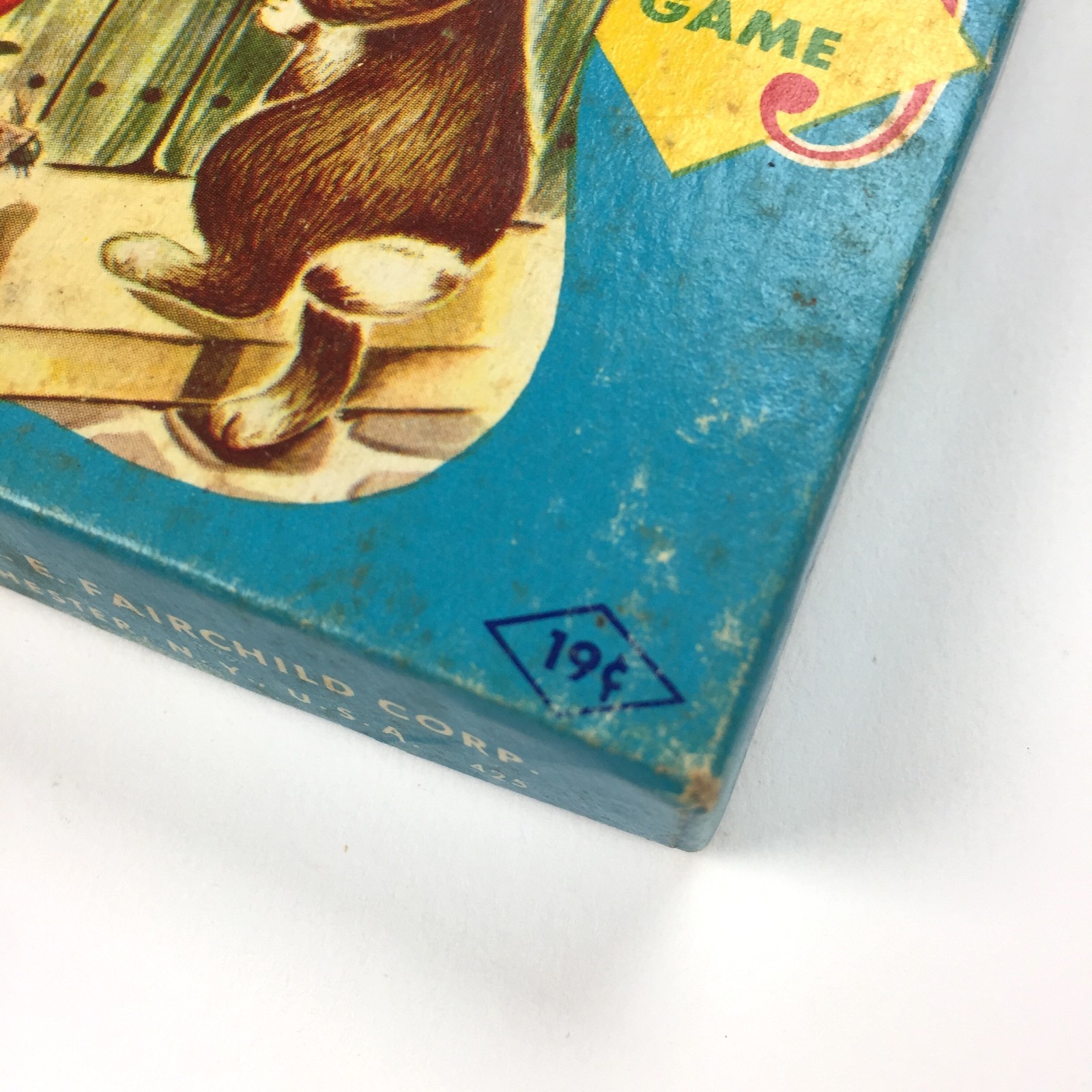 Vintage Peter Rabbit RUMMY Card Game, Fairchild, box 19¢ cents, deck, playing