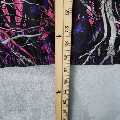 Moonshine Camo Jacket Womens Small Muddy Girl Windbreaker Pink Purple Hooded
