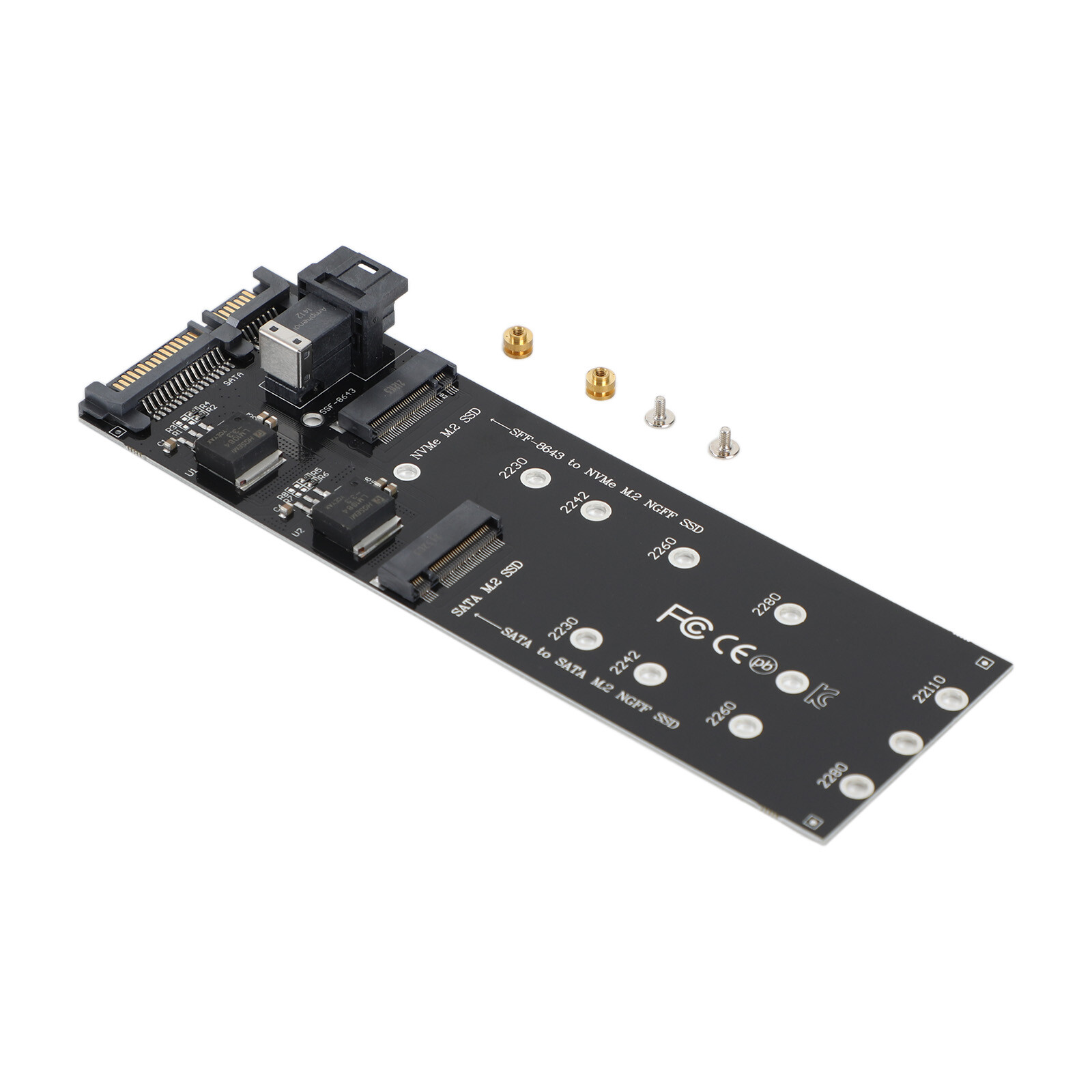 NVME PCIe SSD SATA Adapter SFF-8643 to U2 Kit NGFF M-Key to HD for