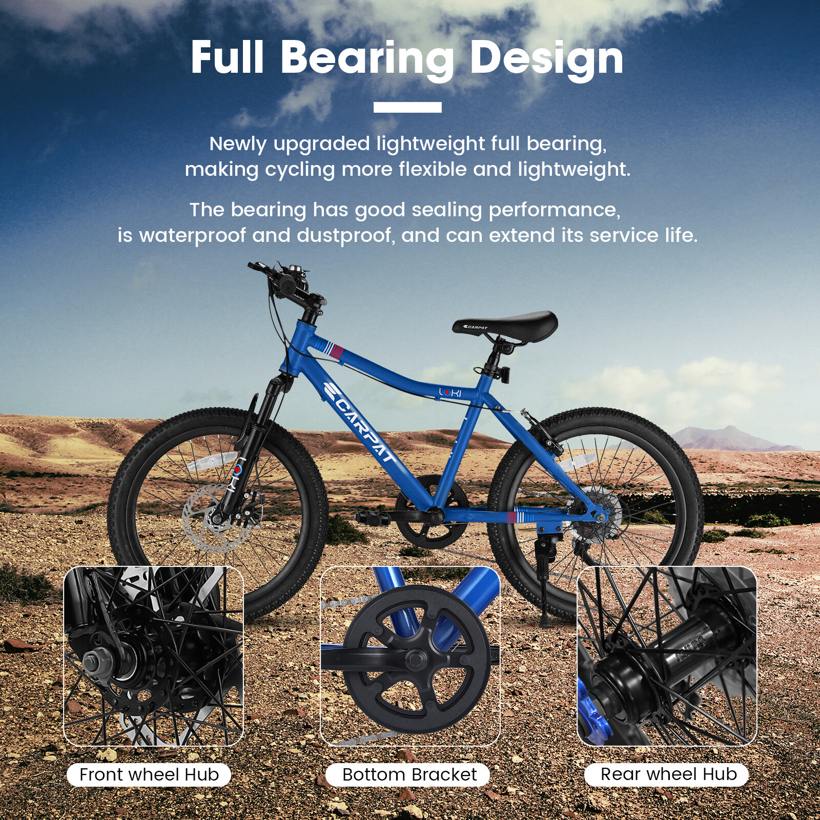 20" Kids Bike, Boys Girls Mountain Bike for Ages 8-12, 7 Speed Teenager Bicycles