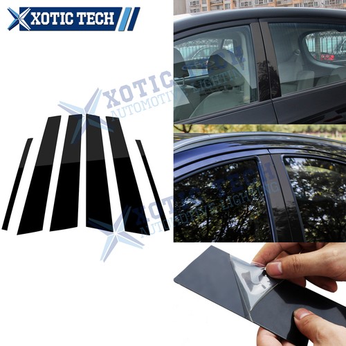 Set Pre-Cut Pillar Posts Side Door Window Protector Cover For Camry 2012-2015
