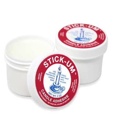 Stick-um Candle Adhesive - 2 pk Candle Stick Adhesive 2oz - Taper Candle Glue...