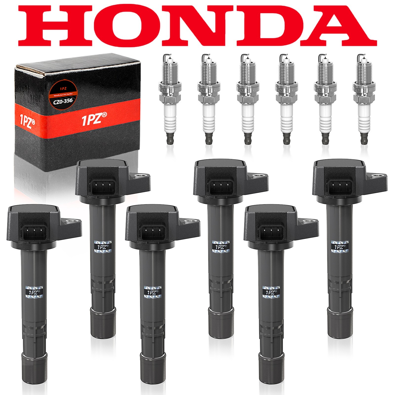 6x Ignition Coil Set For Honda Pilot 03-08 Ridgeline 06-08 3.5L V6 30520PGKA01