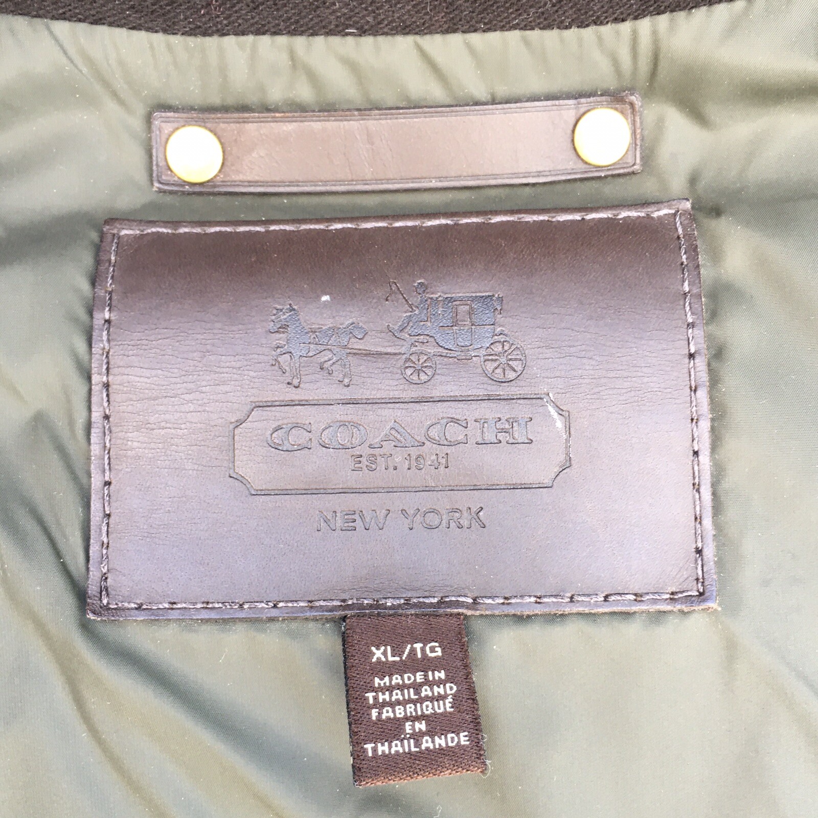 coach hooded down jacket