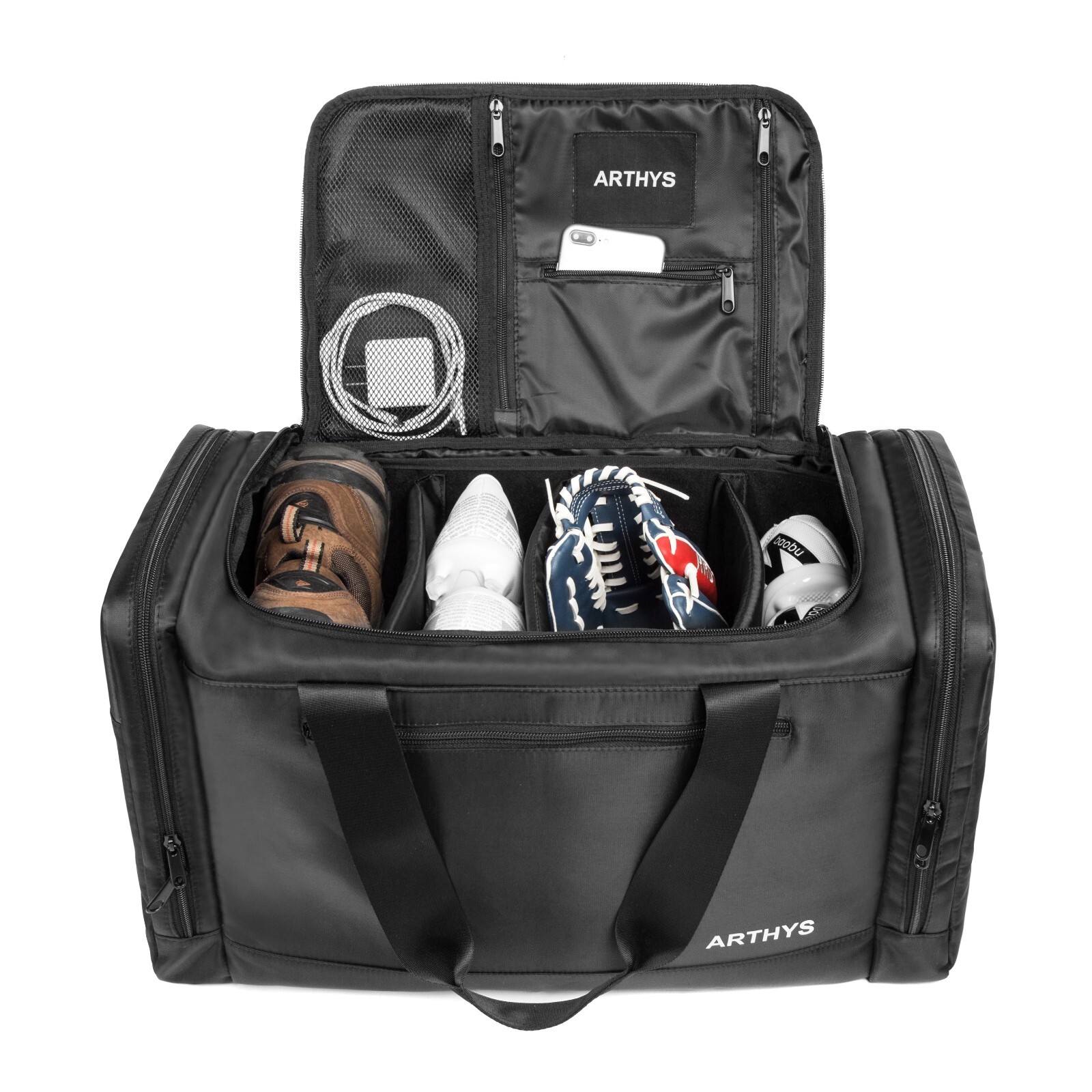 Duffle bag with compartments hotsell