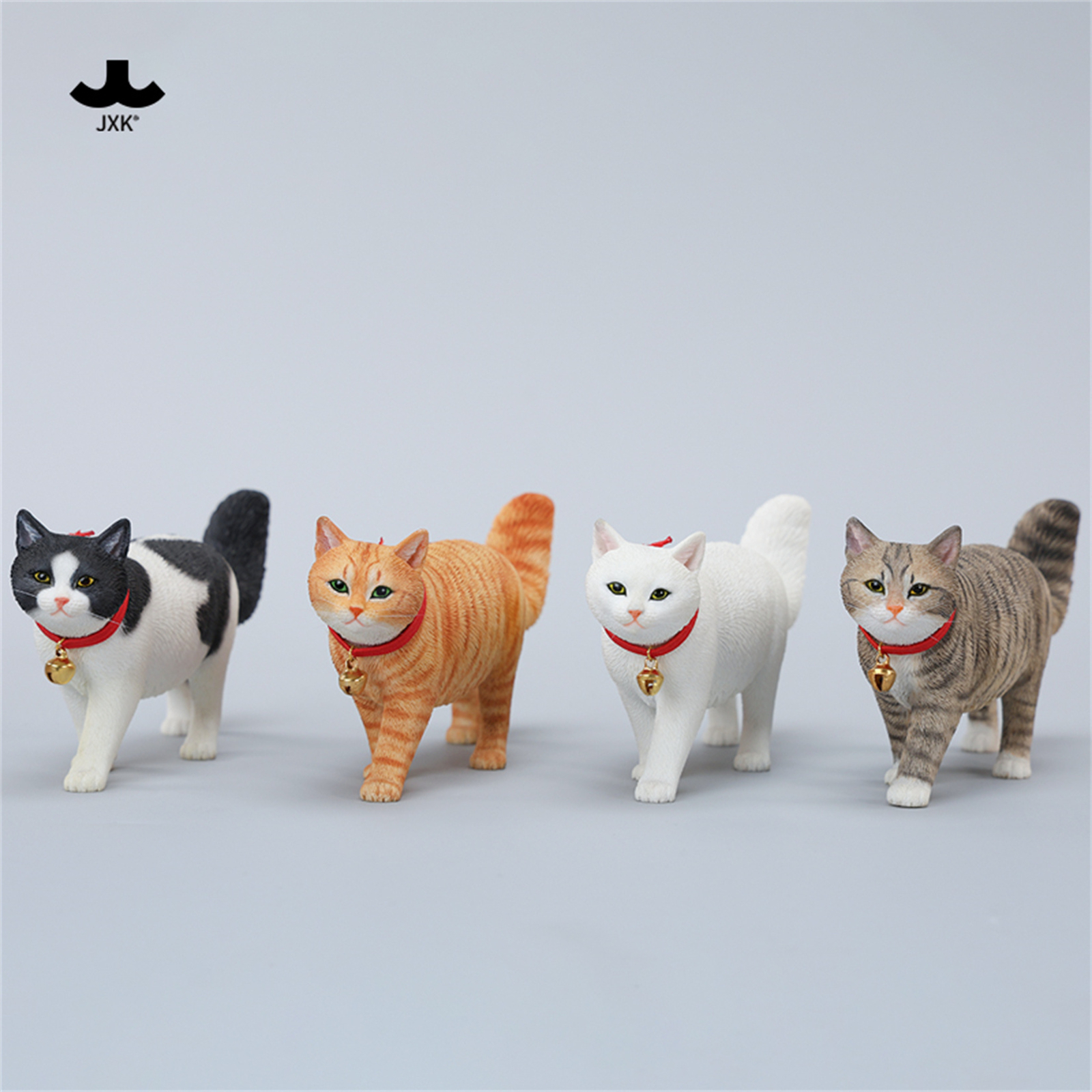 JXK 1:6 Chinese Garden Cat 6.0 Model Three Felinae Animal