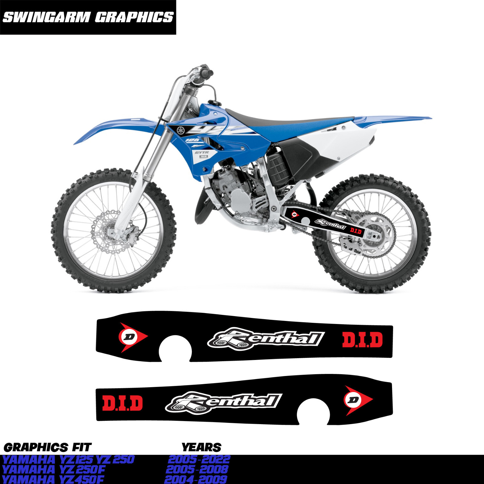 【国内在庫！即納！送料無料】 YZ250 YZ125 YZ250X YZ125X グラフィック デカール セット ① YZ125X YZ125 YZ250 For Rides: Airbox