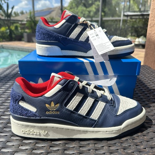 【新品未使用・即日発送】Indigo note CHORUS Adidas Forum Low CL Night Indigo Scarlet Men's Athletic