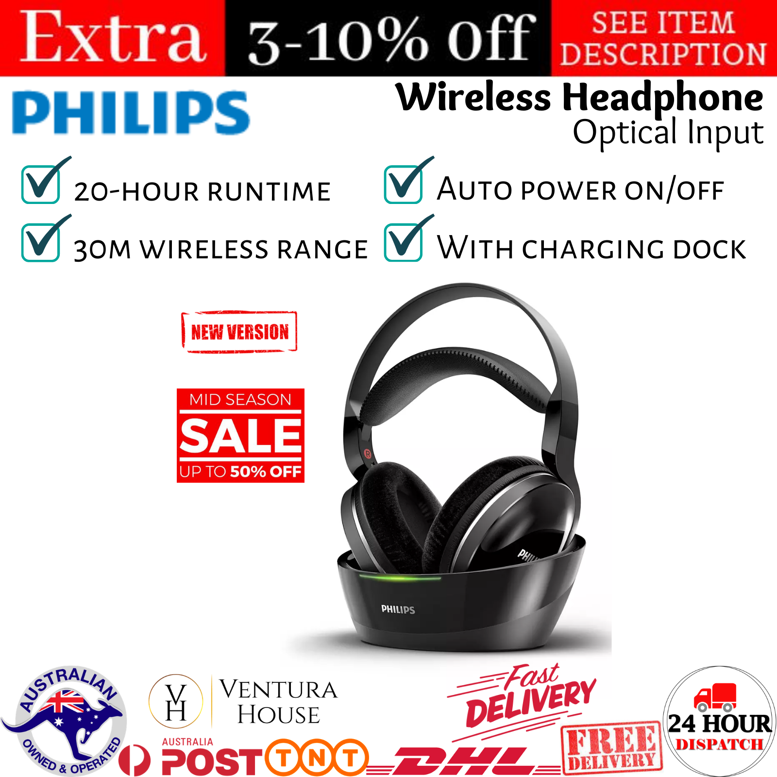 tv headphones with optical input