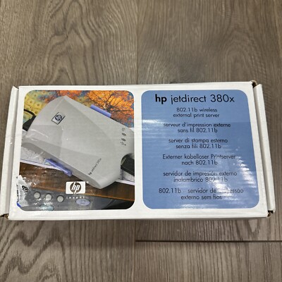 HP JetDirect 380x Wireless External Print Server Wireless Printer Networking 