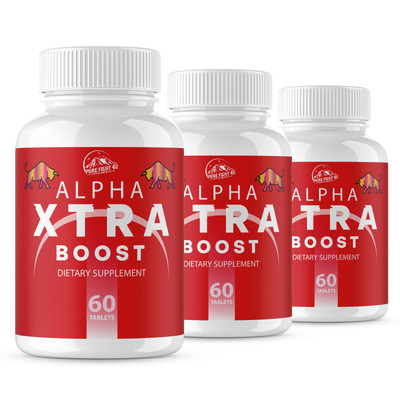 Alpha Xtra Boost Dietary Supplement - 3 Bottles 180 Tablets