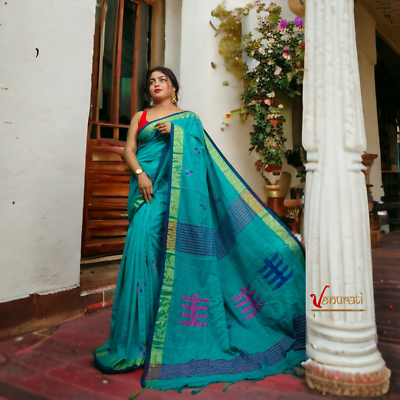 Khadi handloom saree deals