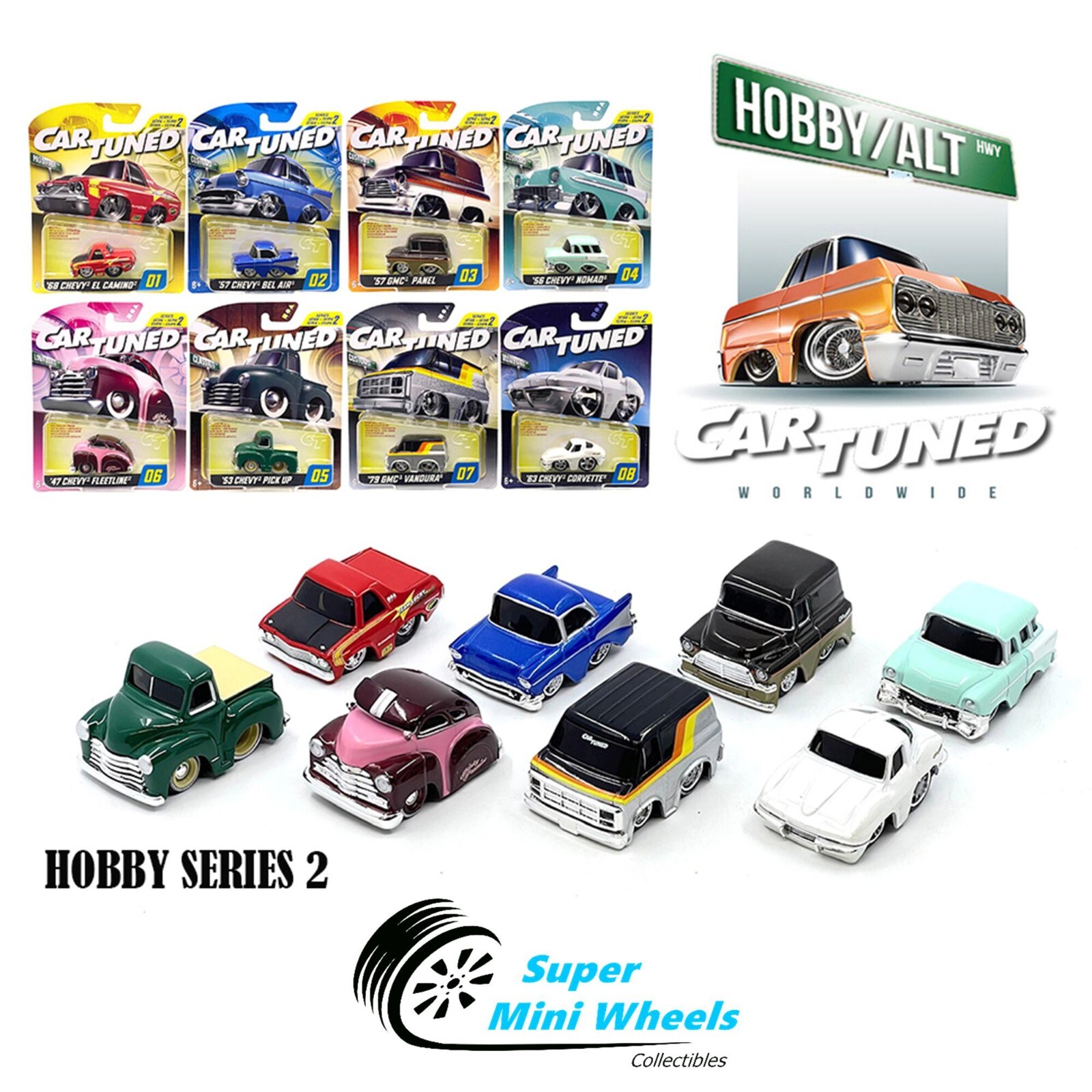 ミニカー CAR TUNED SERIES2 CAR TUNED SERIES 2 2025 JDM TUNERS SET OF 8 1/64 DIECAST BY