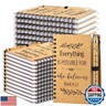 Yeaqee 100 Pcs Employee Appreciation Gifts and Church Christian Gifts Set Include 50 Pcs Spiral Notebooks 50 Pcs Employee Bible Pens for Adults Party Favors(Bible Style)