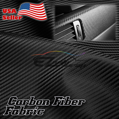 Carbon Fiber Fabric Cloth Marine Vinyl 54'' Wide Plain Weave Upholstery Auto