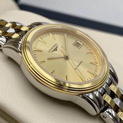 Pre-owned Longines Flagship 26mm Steel Champagne Dial Automatic Ladies Watch L4.274.3.32.7