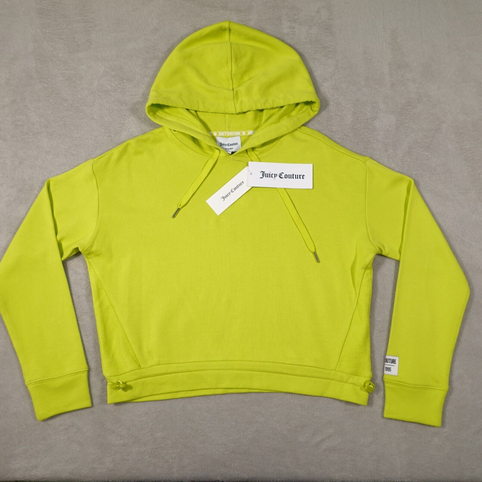Juicy Couture Womens S Lime Green Jacket With Hoodie Long Juicy Couture Womens S Lime Green Jacket With Hoodie Long