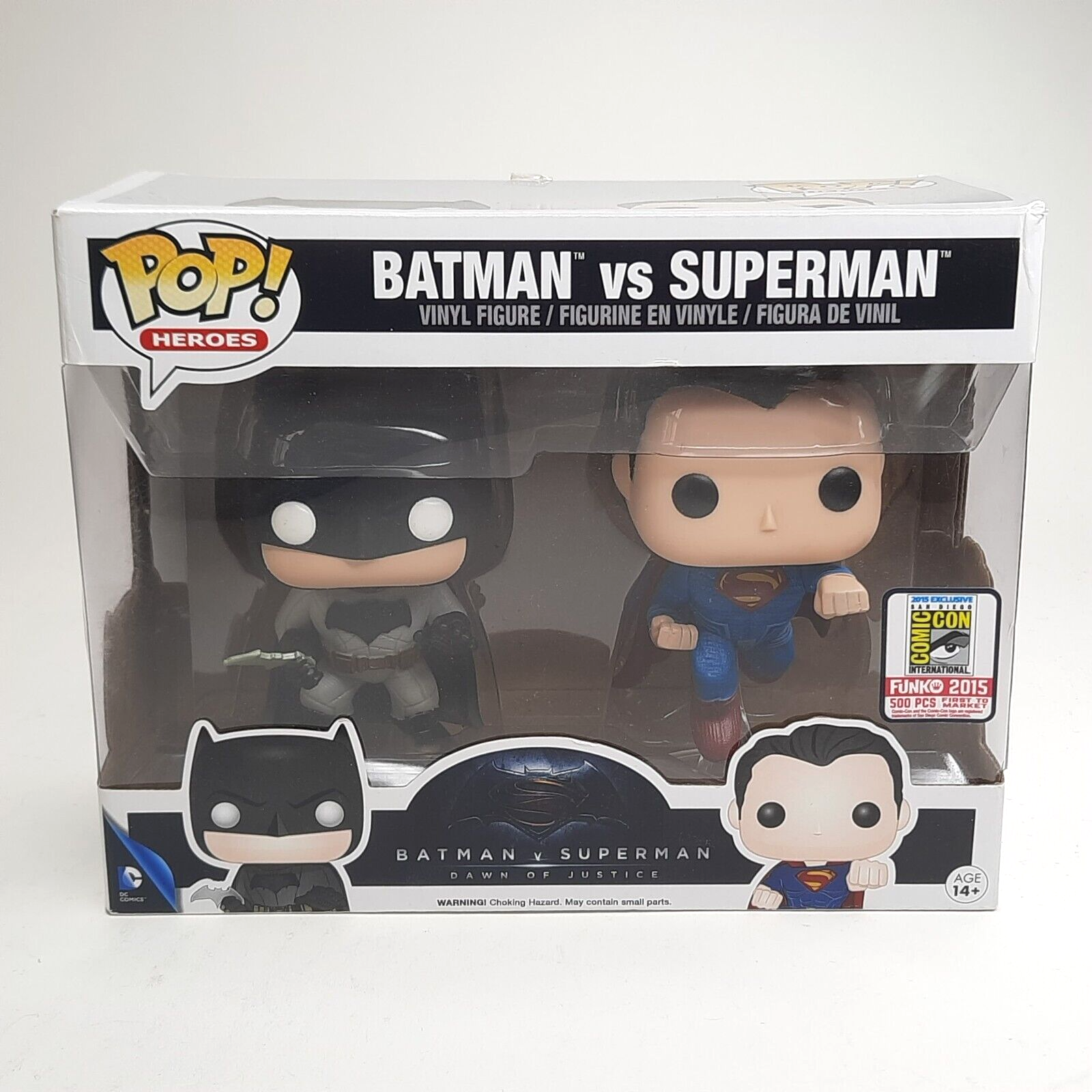 Funko Pop Heroes Batman vs Superman Dawn Of Justice SDCC