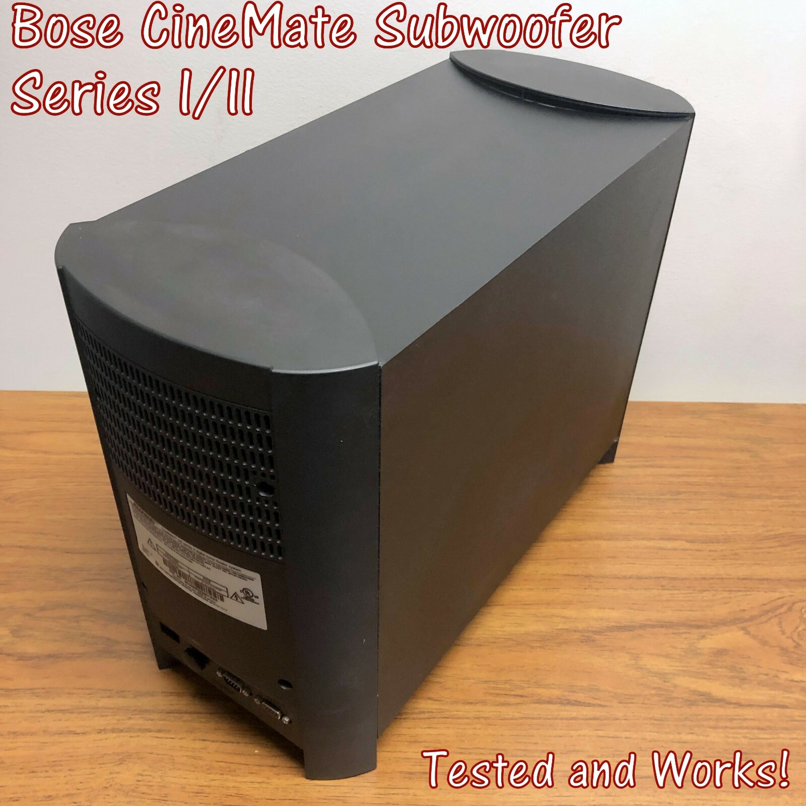 Bose CineMate Subwoofer for Series I & II - Tested in Great Bose CineMate Subwoofer for Series I & II - Tested in Great