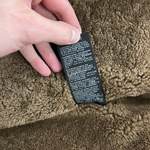 Pre-owned Saint Laurent Suede Shearling Jacket In Small And Medium In Brown