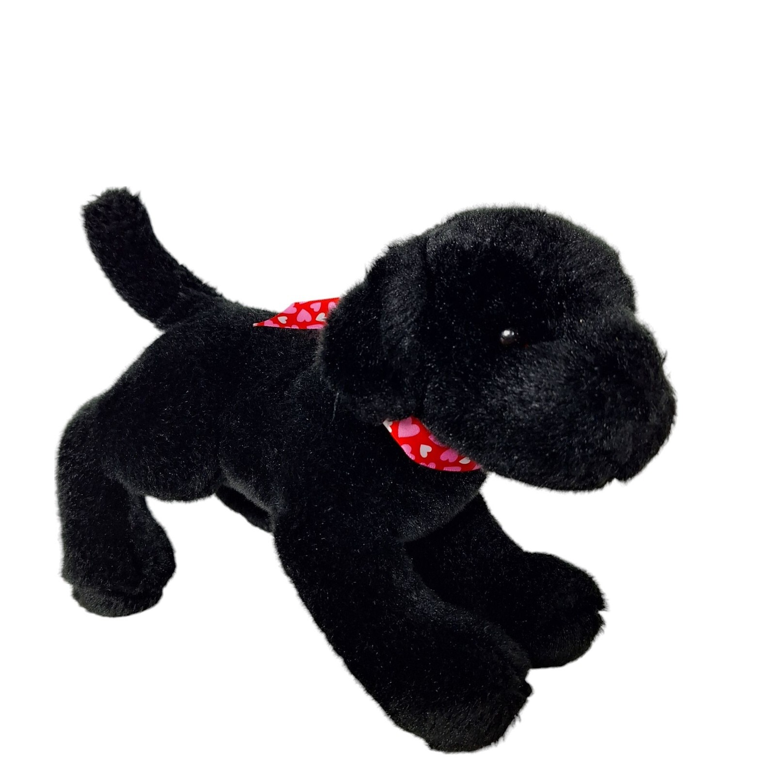 Douglas Cuddle Toy Black Labrador Valentine Dog Plush Stuffed