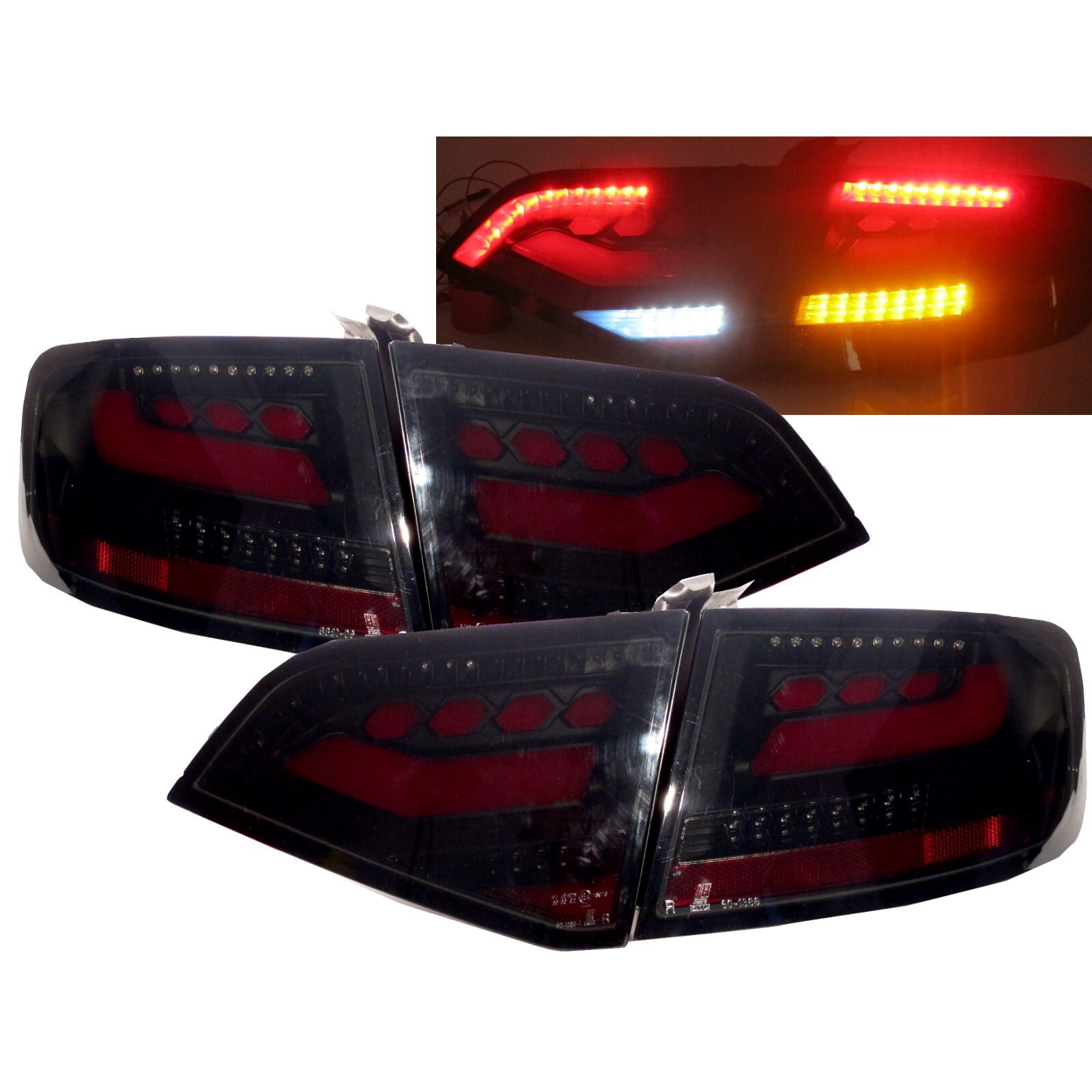 アウディA4 S4 RS4 B7セダン用LEDテールランプ 2005-2008y 左右4点セット アウディ A4 S4 RS4 B7 セダン 2005-2008y LED