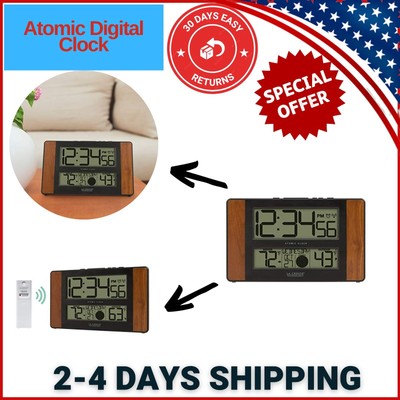 La Crosse Technology 513-1417CH-INT Atomic Digital Clock with Temperature