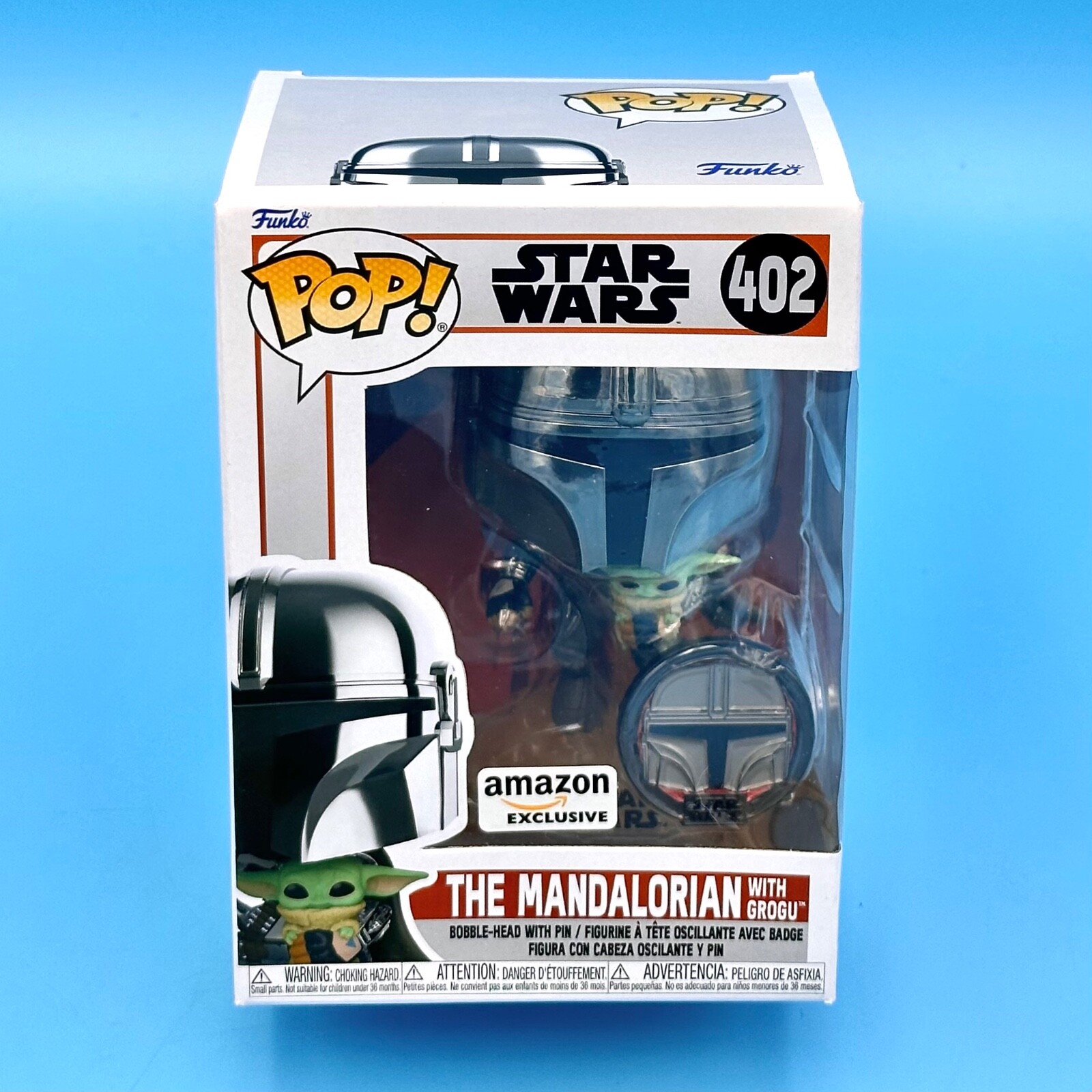 Funko POP! Star Wars The Mandalorian with Grogu Pin Figure