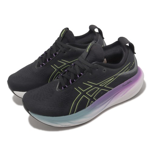 

Женские шоссейные кроссовки Asics GEL-Nimbus 25 D Wide Black Gow Yellow 1012B437-004, Черный, Gel-nimbus 25 D Wide