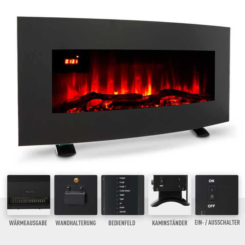Standkamin Wandkamin Heizung Kamin Elektrokamin Wärme Kaminofen