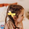 Back to School Pencil Hair Bows Clips The Hand Painted Yellow Floral Pencil Bow Clips for First Day of School Kindergarten 1st 2nd 3rd 4th 5th Grade Students Hair Accessories
