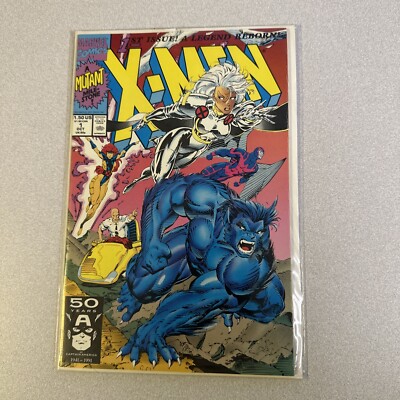 Marvel Comic Book ( VOL. 2 ) X-MEN #1 Beast & Storm Cover Key  